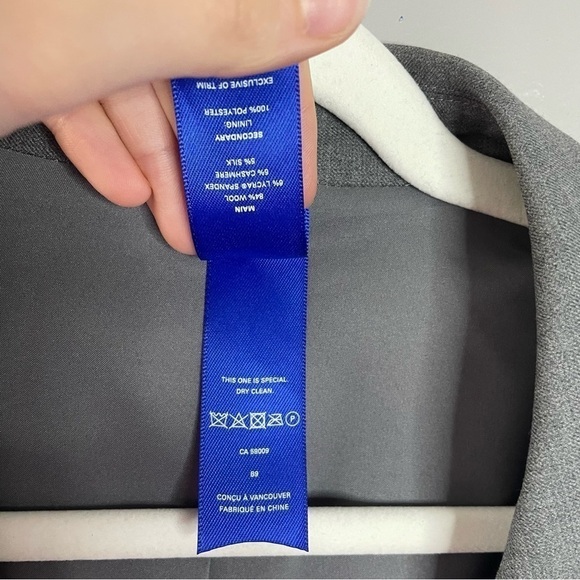 [2] Kit & Ace Women’s Grey Wool Blazer / Spring Sport Coat Business Causal - Picture 10 of 12